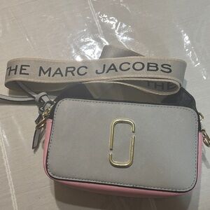 Marc Jacobs Pink and Gray Crossbody Bag
